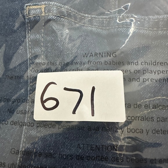 Levi's High Waisted Tapered Leg Jeans Denim Stretch Blue Womens Size 30 x 29 - Picture 15 of 16